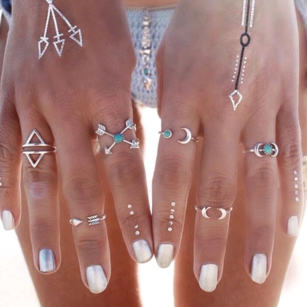 LOsT IN HURRICANE IAN. 🌴😢 New Arrival. Boho Ring Set - Picture 1 of 2